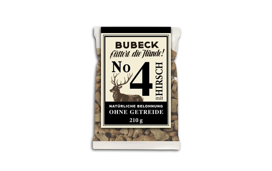 Bubeck Biscuits pour chiens No. 4 avec cerf, 210 g