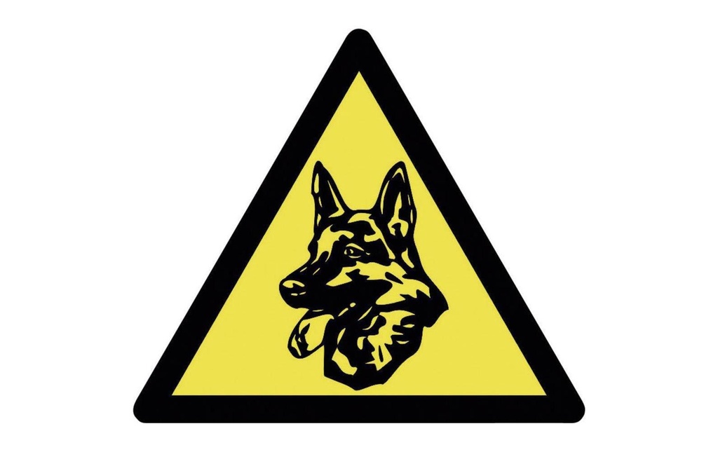 Pentatech Autocollant d’avertissement Chien de garde, 3 pièces