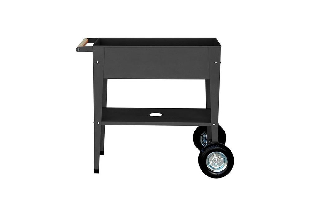 Herstera Jardinière surélevée Urban Garden Trolley 75 x 35 x 80cm, anthracite