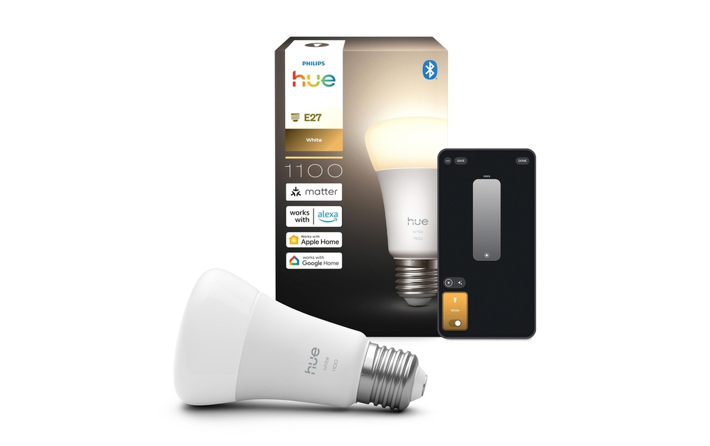 Philips Hue Ampoules White E27 pack individuel dimmable 1100 lm