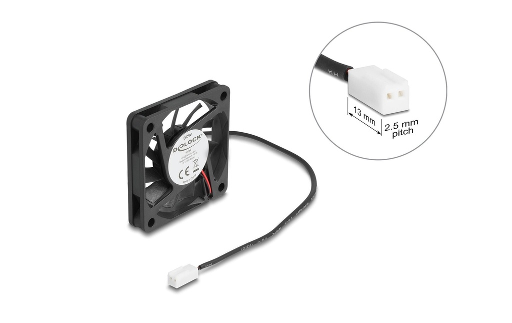 Delock Ventilateur PC 5 V DC, 60 x 60 x 10 mm