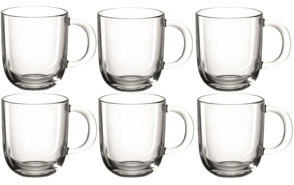 LEONARDO Tasse à thé Modena 400 ml , 6 Pièce/s, Transparent