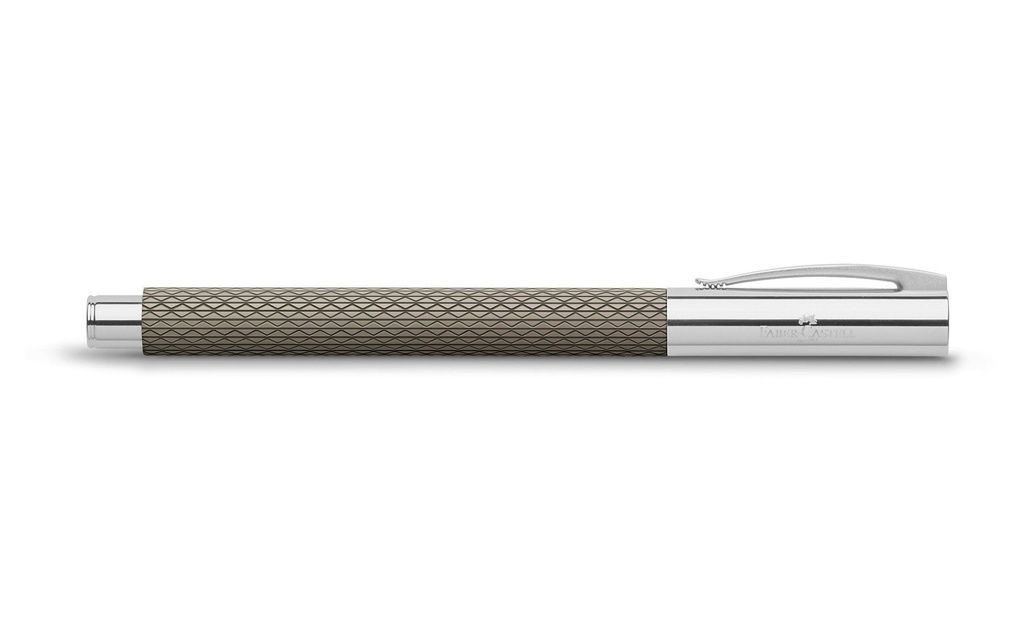Faber-Castell Stylo plume Ambition OpArt moyen (M), Gris