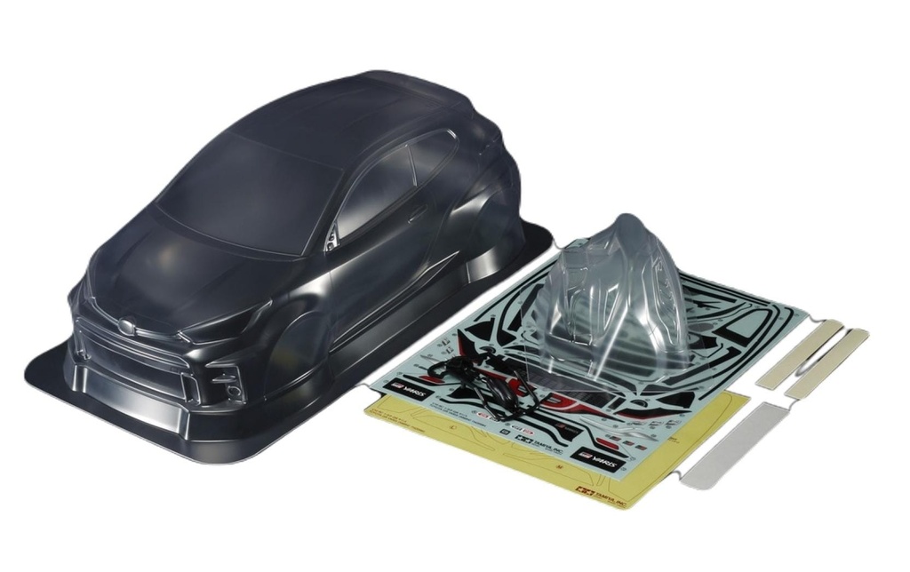 Tamiya Carrosserie Toyota GR Yaris, non peinte, 1:10