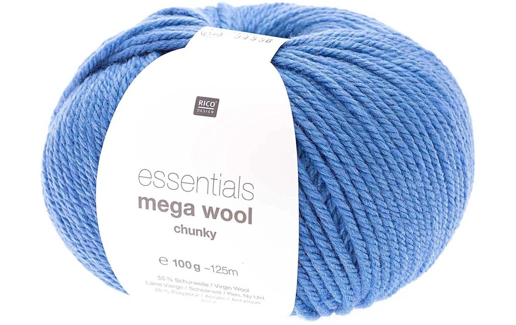 Rico Design Laine Essentials Mega Wool chunky 100 g, Azur
