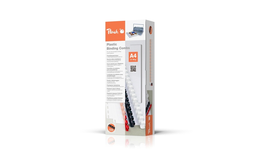 Peach Peigne de reliure 6 mm 6 mm Noir