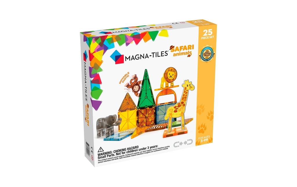 Magna-Tiles Safari-Tiere Set 25 pièces