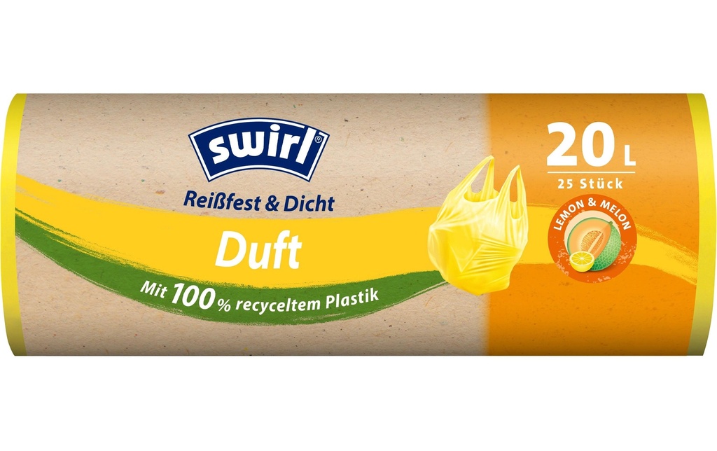 Swirl Sacs poubelle Lemon-Melon 20 l, 25 Pièce/s