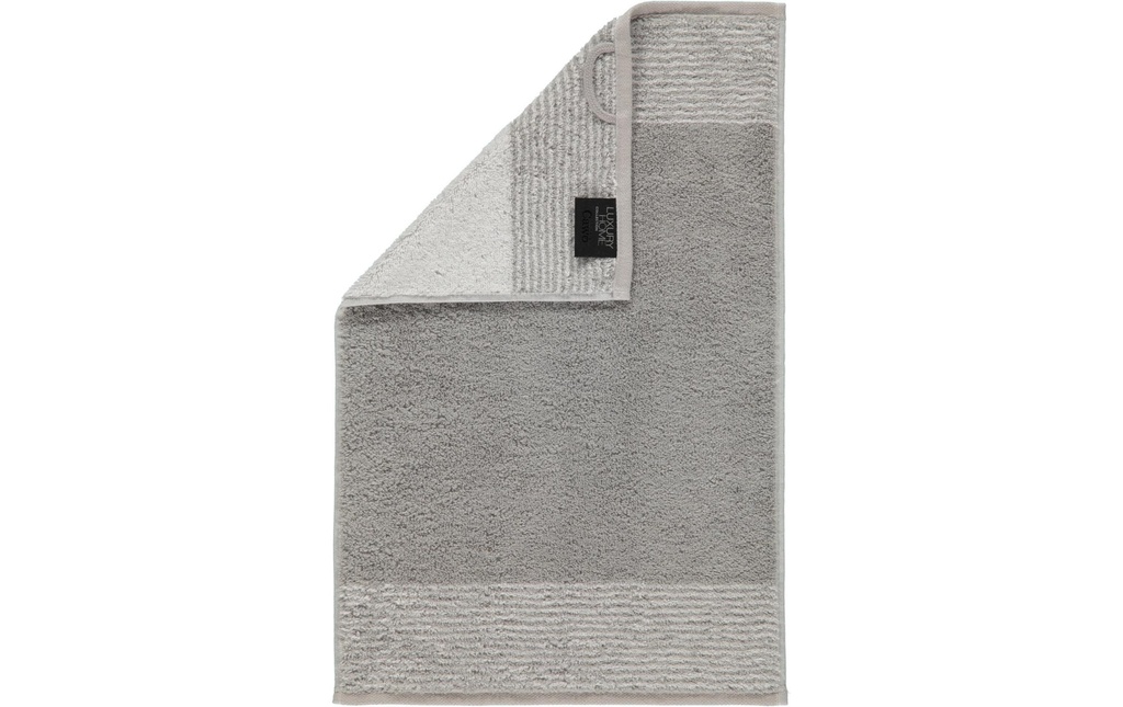 Cawö Serviette pour invité Two Tone 30 x 50 cm, Platine