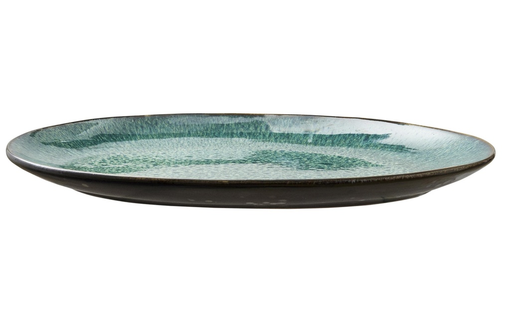 Bitz Plat de service 36 x 25 cm Noir/vert