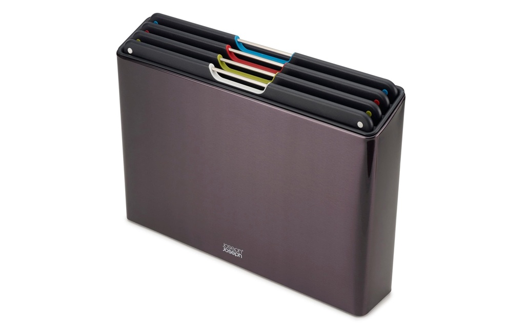 Joseph Joseph Kits de planches à découper Folio Steel Noir de suie