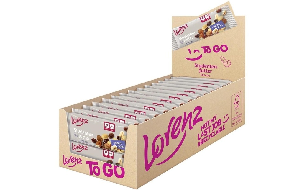 Lorenz Boîte de nourriture pour étudiants 28 x 40 g