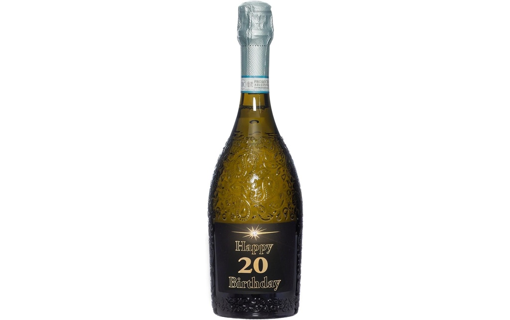 Dreams and Fantasy Idea regalo Prosecco dark Happy Birthday 20 750 ml