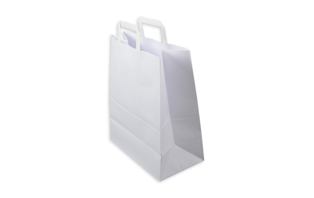 ELCO Sachet cadeau avec anse plate 32 x 17 x 38 cm 50 Pièce/s, Blanc