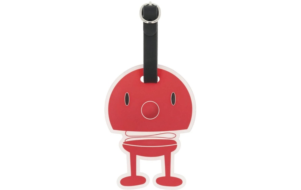 Hoptimist Étiquette pour valise Noir/Rouge
