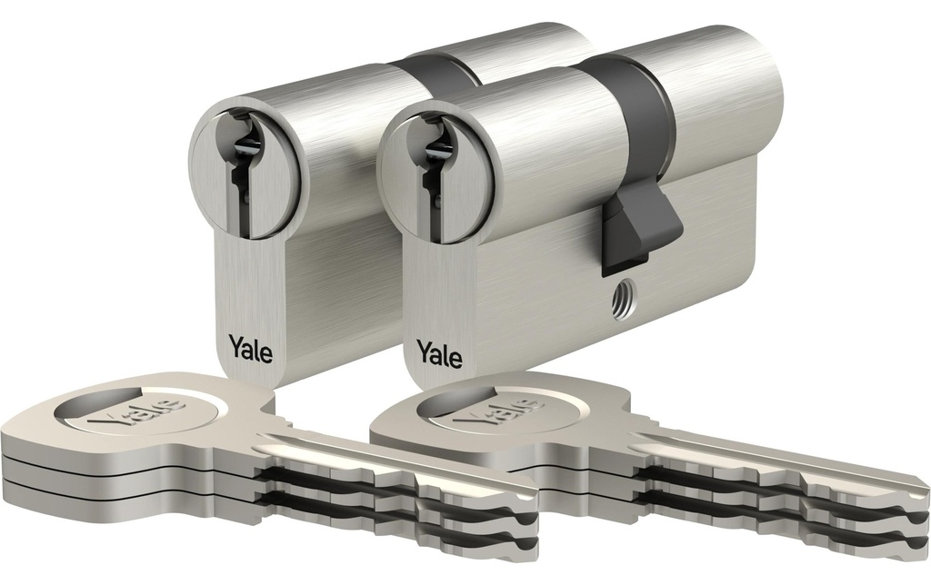 Yale Cylindre double 500 plus, jeu de 2, 30/30 Standard Security