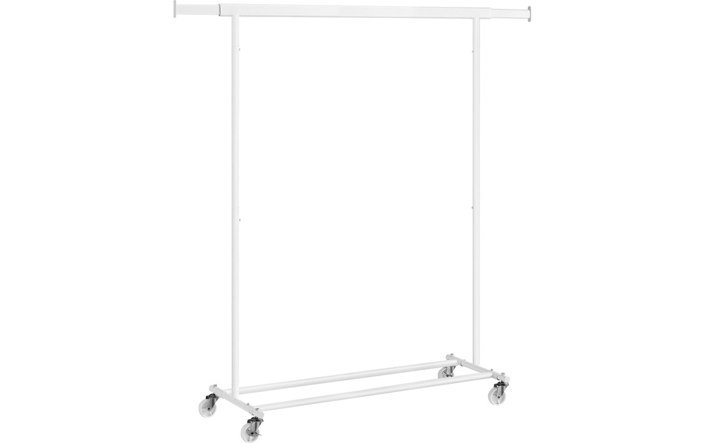 Songmics Porte-manteau barre extensible Blanc