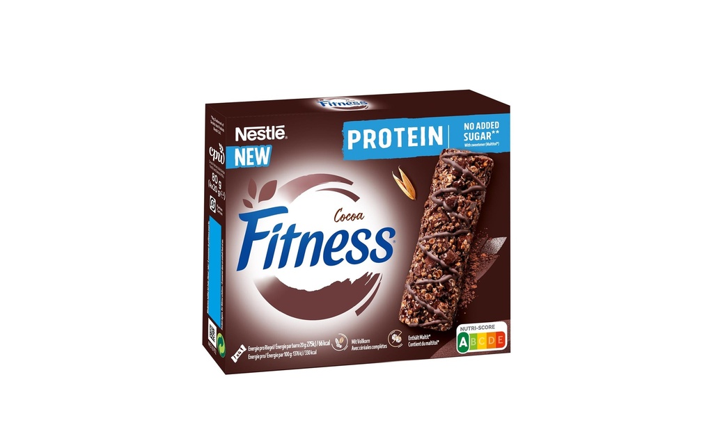 Nestlé Cerealien Barres de chocolat Fit Cocoa Protein 4 x 20g