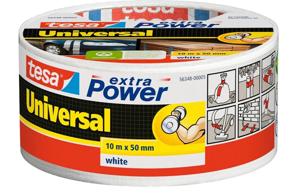 tesa Ruban adhésif extra Power Universal 50 mm x 25 m, Blanc