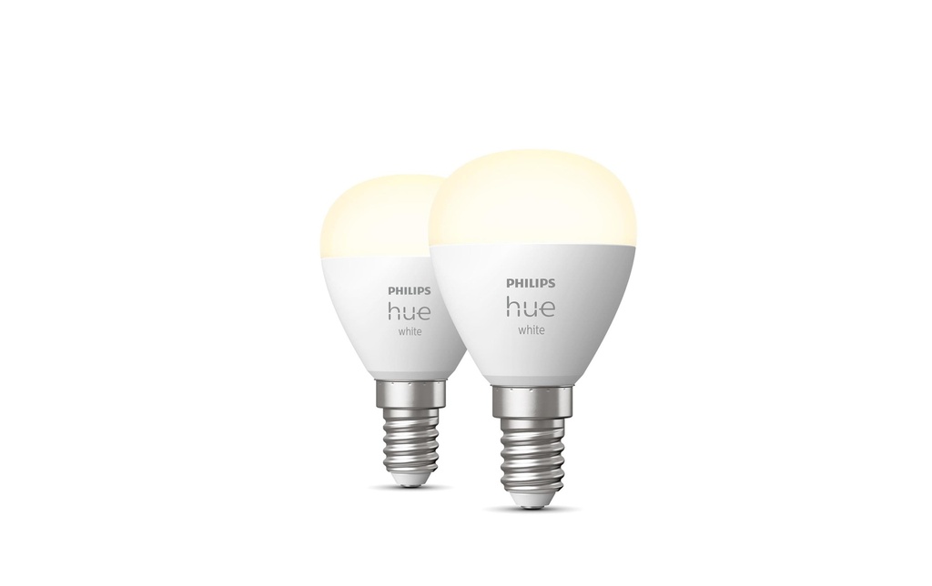 Philips Hue Ampoules White E14 Lustre pack de deux 2 x 470 lm