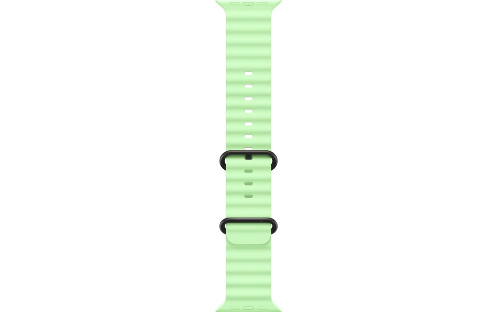 Apple Ocean Band 49 mm Neon Green Black Titanium