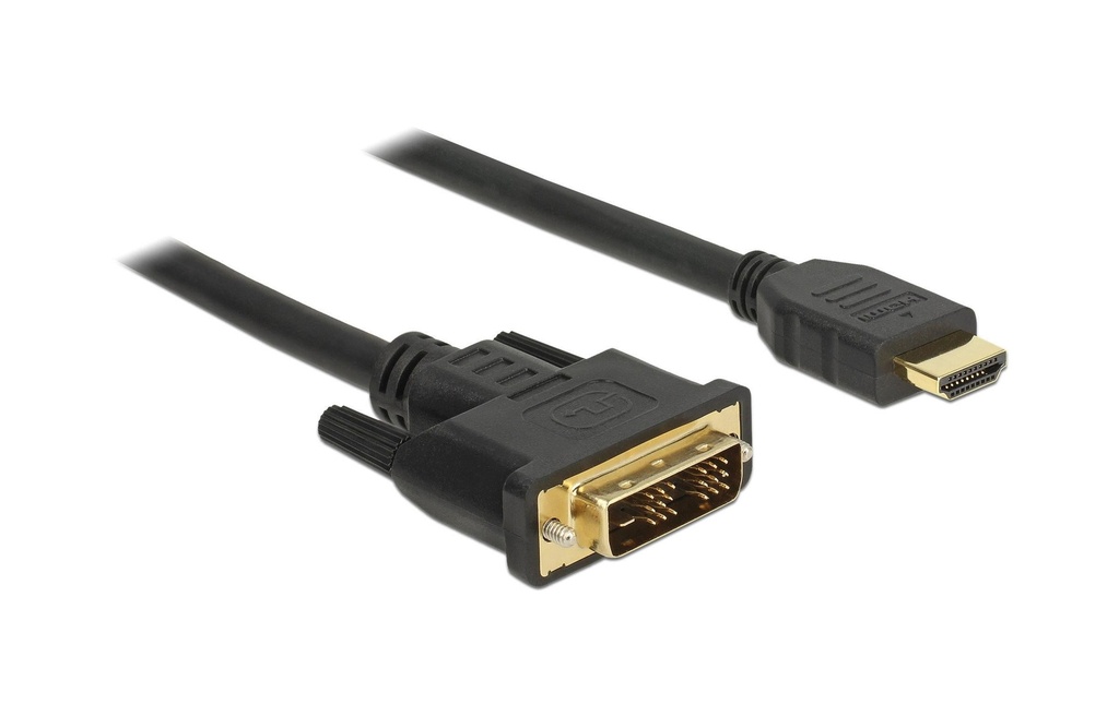 Delock Câble DVI-D – HDMI Typ A, 1 m DVI-D - HDMI, 1 m