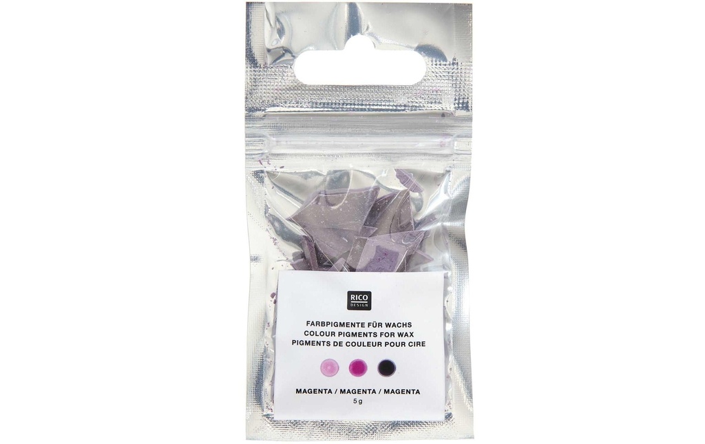Rico Design Couleurs de cire Couleur des bougies 5 g, magenta