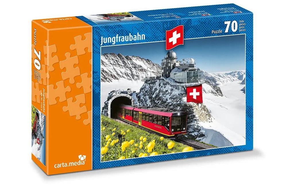 Carta.Media Puzzle Chemin de fer de la Jungfrau