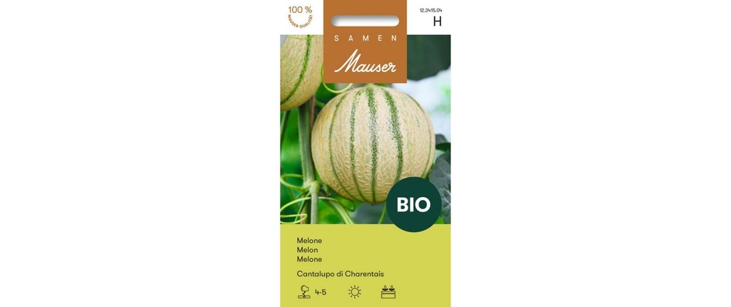 Samen Mauser Semence Melon BIO Cantalupo di Charentais
