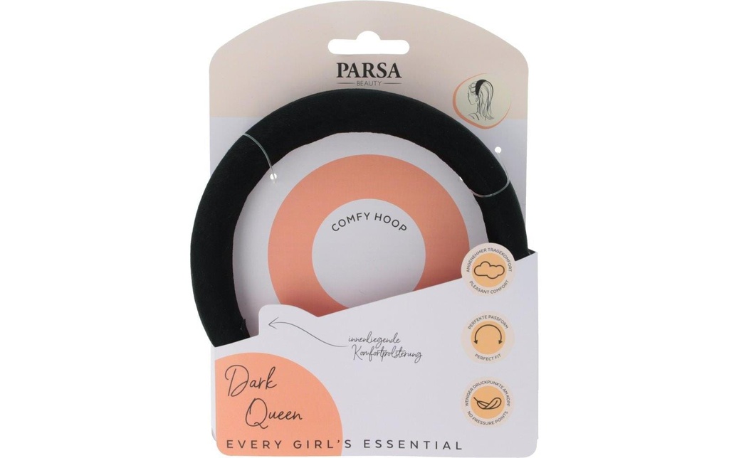 Parsa Beauty Hair Hero Comfy Hoop, Dark Queen 1 pièce