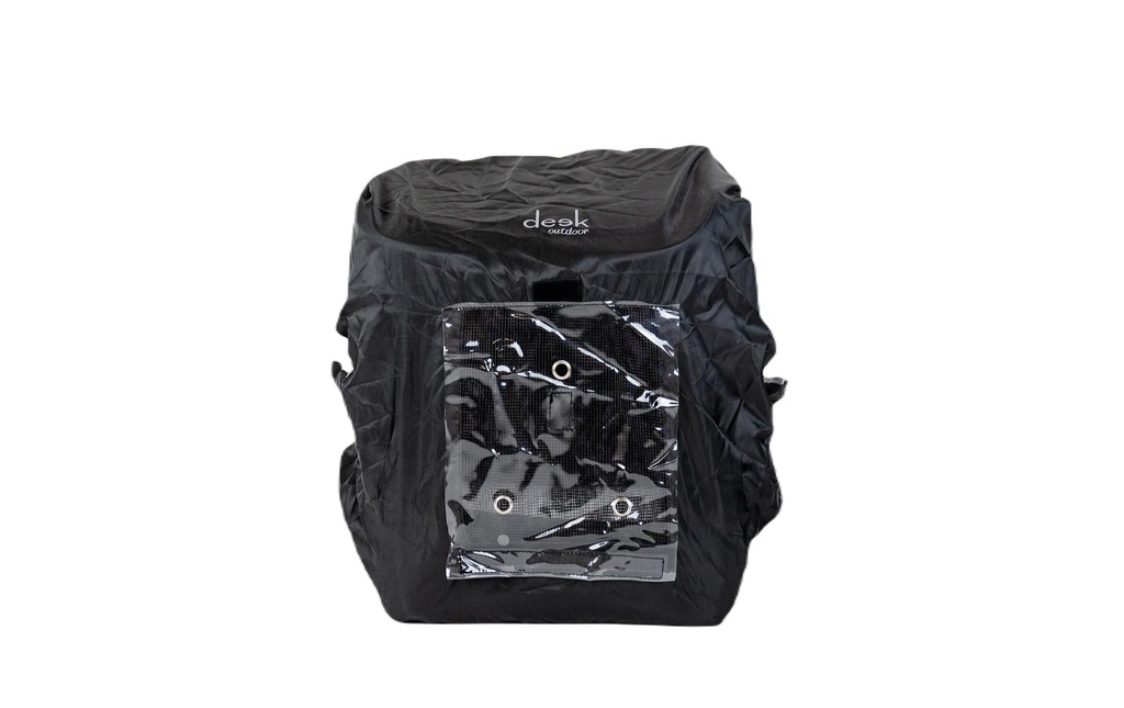 Deek Protection contre la pluie pour le sac à dos du chien, Noir