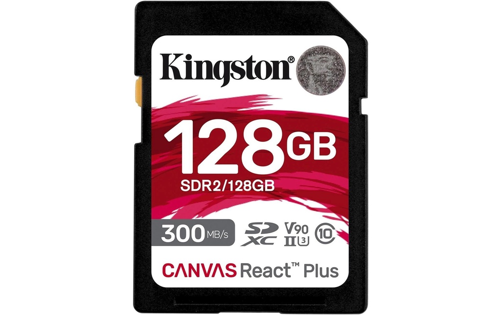 Kingston Carte SDXC Canvas React Plus 128 GB