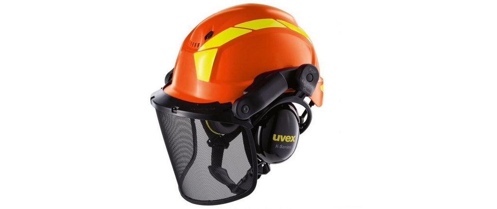 uvex Casque de protection Pheos Forestry, Orange