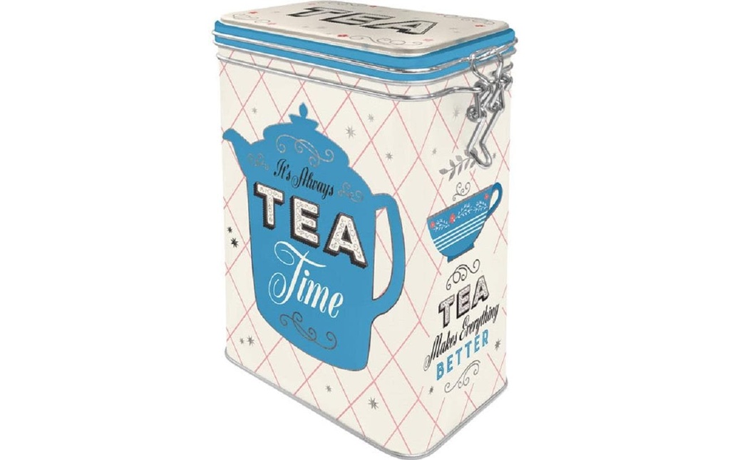 Nostalgic Art Boîte à provisions Tea Home & Country 1.3 l, Bleu/Blanc