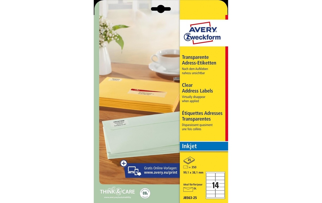 AVERY ZWECKFORM Etiquettes adresse 99,1x38.1mm (25 pces)