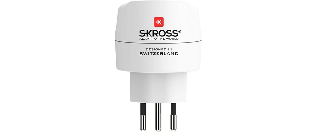 SKROSS Adaptateur de voyage Europe to Switzerland + Italy + Brazil