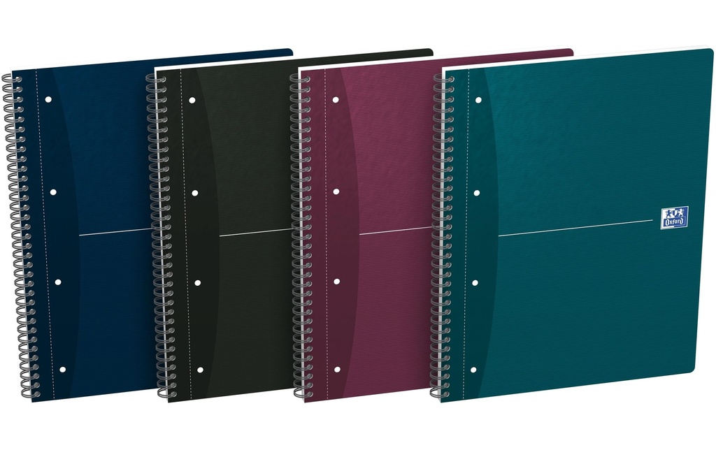 Oxford Bloc-notes A4, À carreaux, Multicolore, 5 pièces