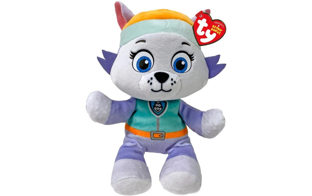 Ty Peluche Paw Patrol Everest 20 cm, Violet, Gris