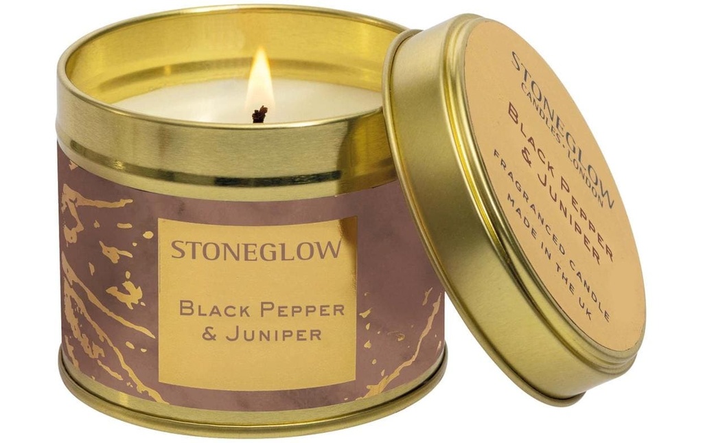 Stoneglow Bougie parfumée Black Pepper & Juniper 135 g