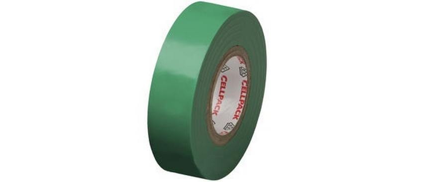 Cellpack AG Bande isolante 10 m x 15 mm, Vert