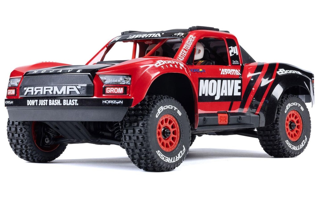 Arrma Camion del deserto Mojave Grom Mega 380 Rouge, RTR, 1:18