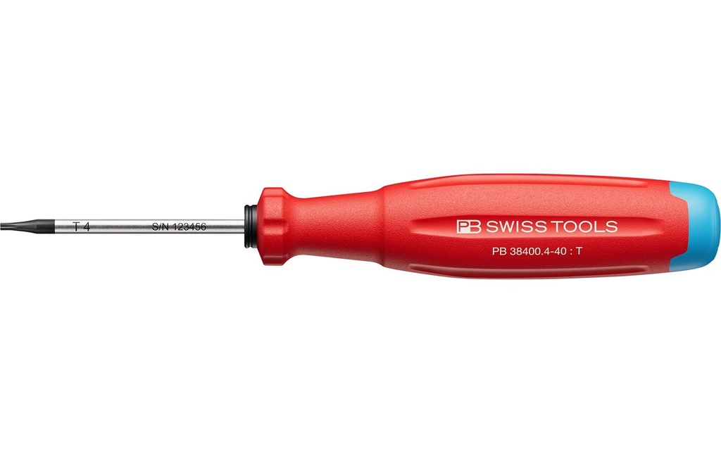 PB Swiss Tools Tournevis SwissGrip Evo PB 38400.4-40 Torx rouge