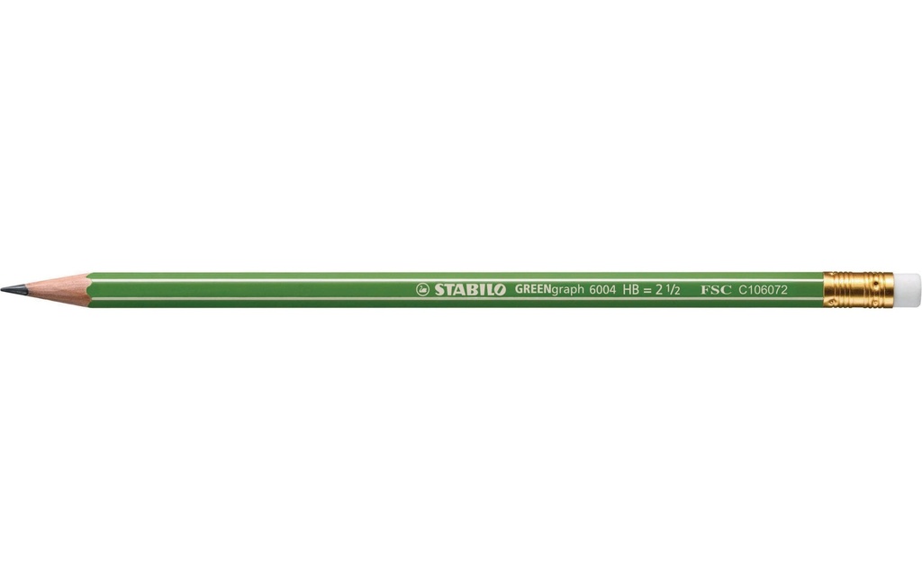 STABILO Crayon Greengraph HB, moyen (M), Vert