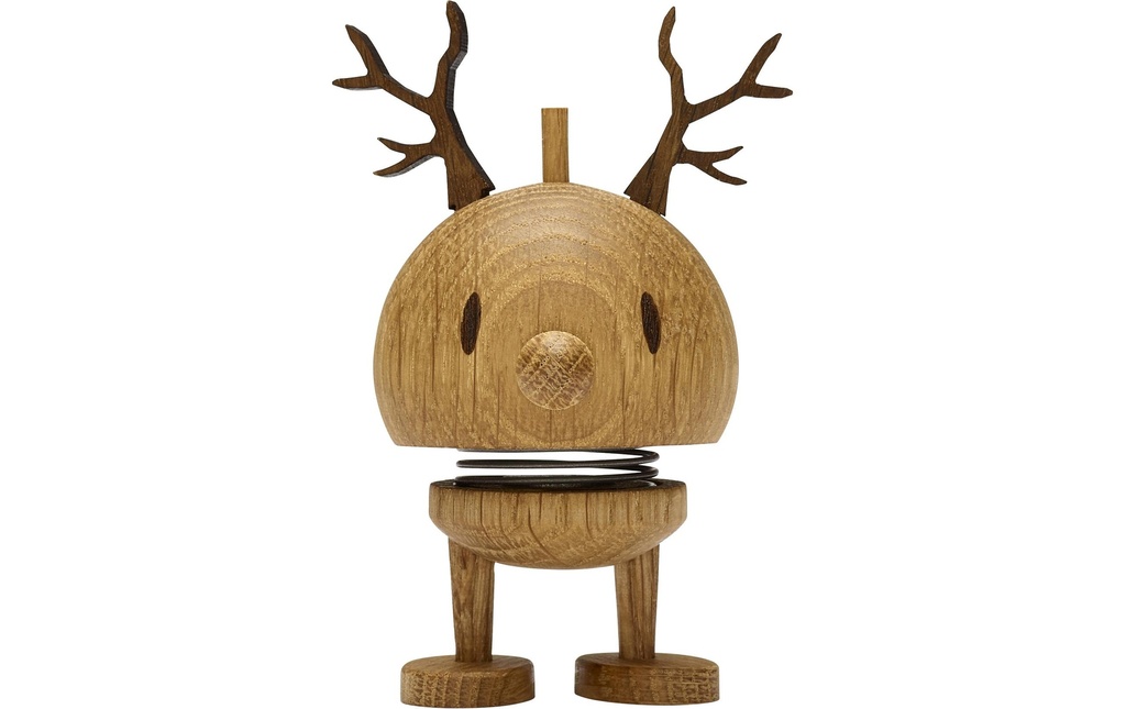 Hoptimist Objet à exposer Bumble renne Oak S 9.5 cm, Brun