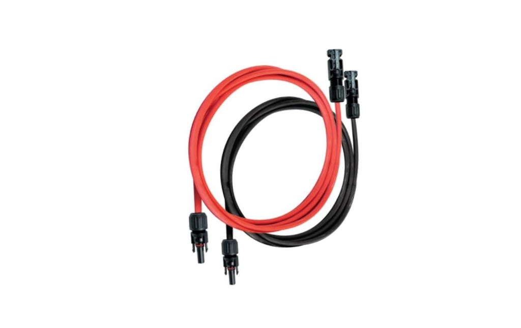 UNITECK Câble de raccordement Kit 2 x 5m 4 mm^2 - rouge / noir