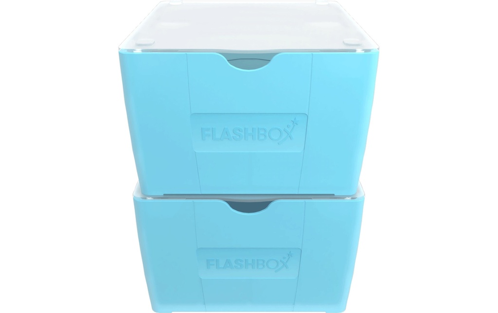 Oxford Boîte à fiches 17.3 x 14.5 cm, Bleu clair