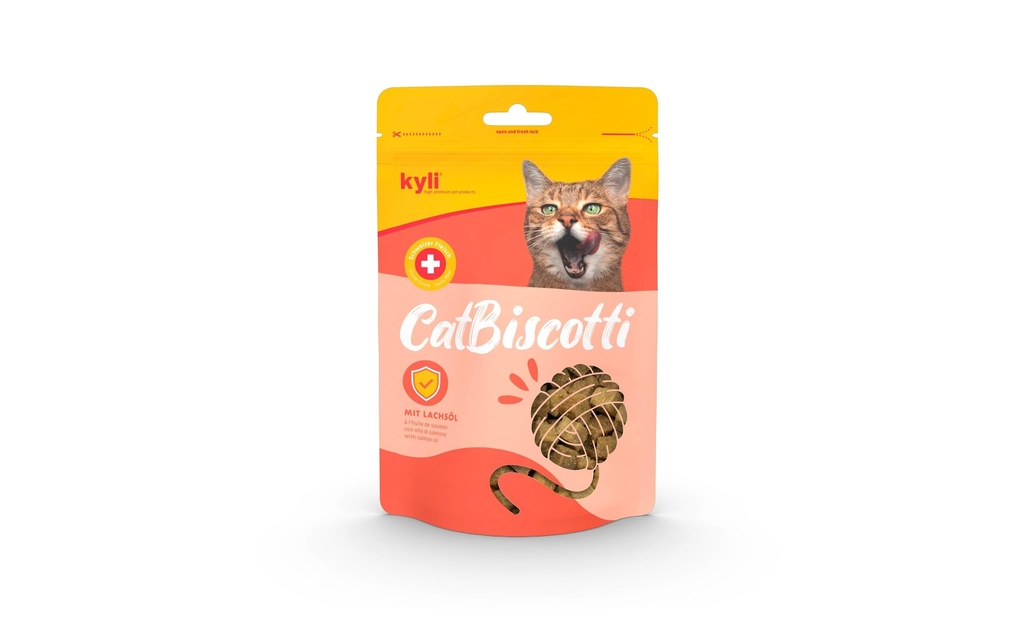 kyli Collation pour chat CatBiscotti à l'huile de saumon, 100 g