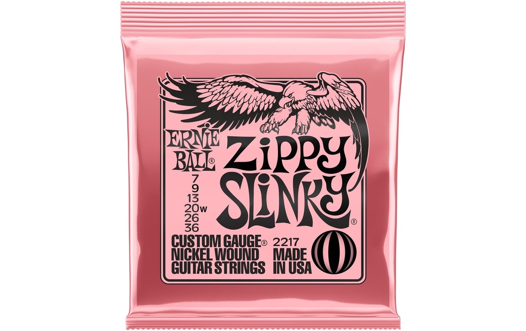 Ernie Ball Cordes de guitare 2217 Slinky Nickel – Zippy 07-36