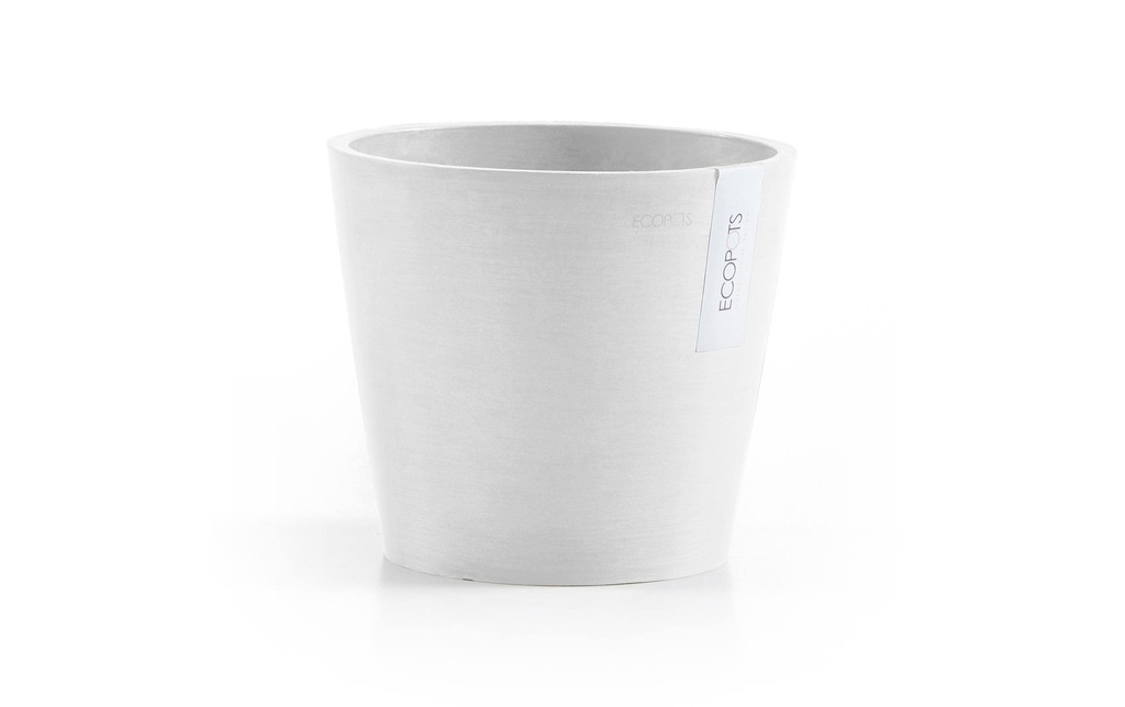 Ecopots Pot à fleur Amsterdam 20, Blanc