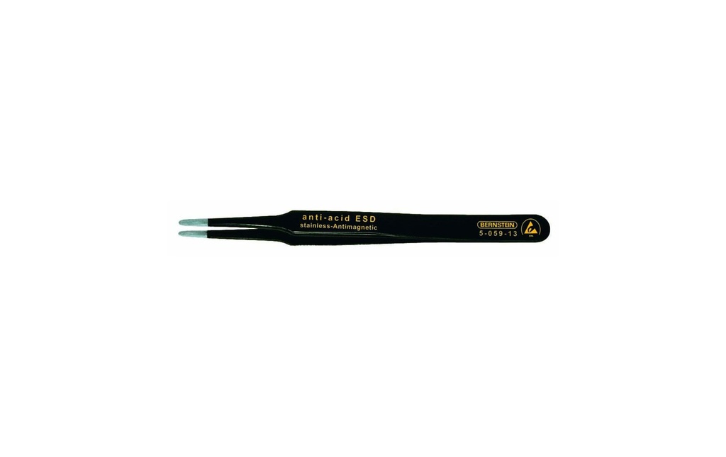 Bernstein Werkzeuge Pince à épiler ESD SMD, Form 2a 120 mm